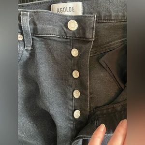 Agolde Faded Black Jeans
